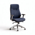 Ergonomic office chair with breathable fabric upholstery and adjustable height