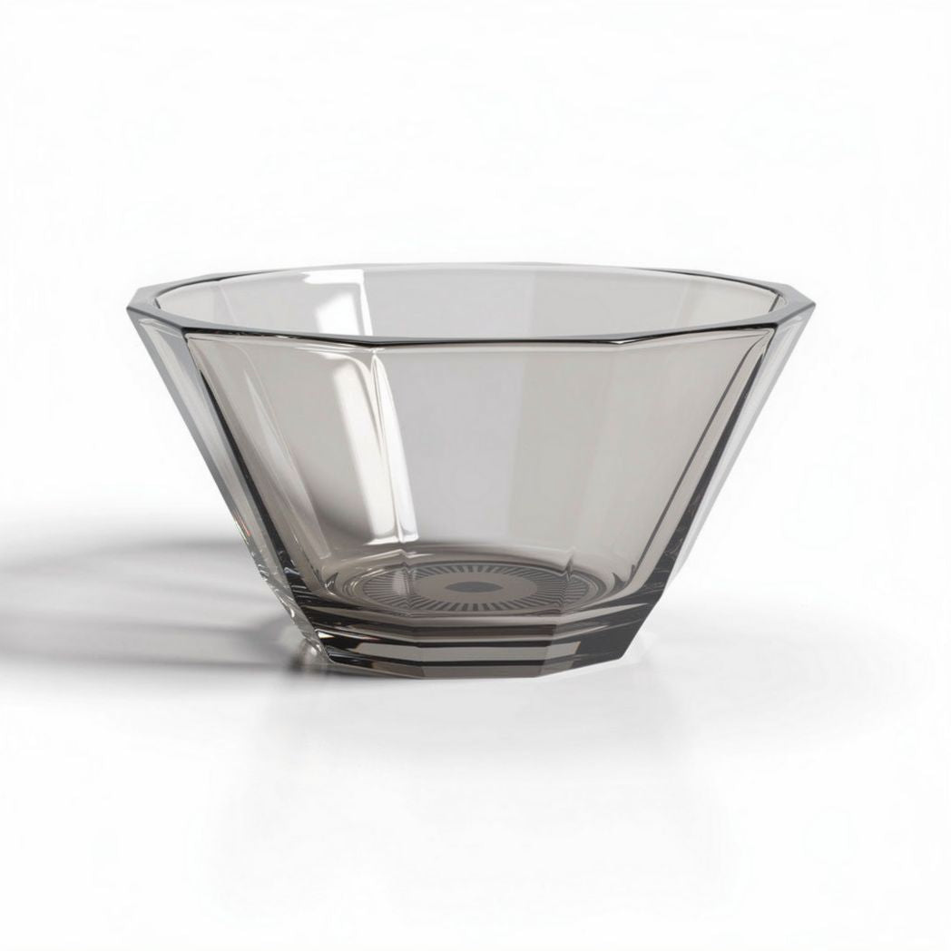 Glass serving bowl 25 x 25 x 10cm for salads fruits and desserts