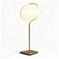 Metal floor lamp with a modern design and a white shade 30 x 25 x 150cm
